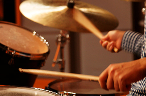 ドラムの練習風景